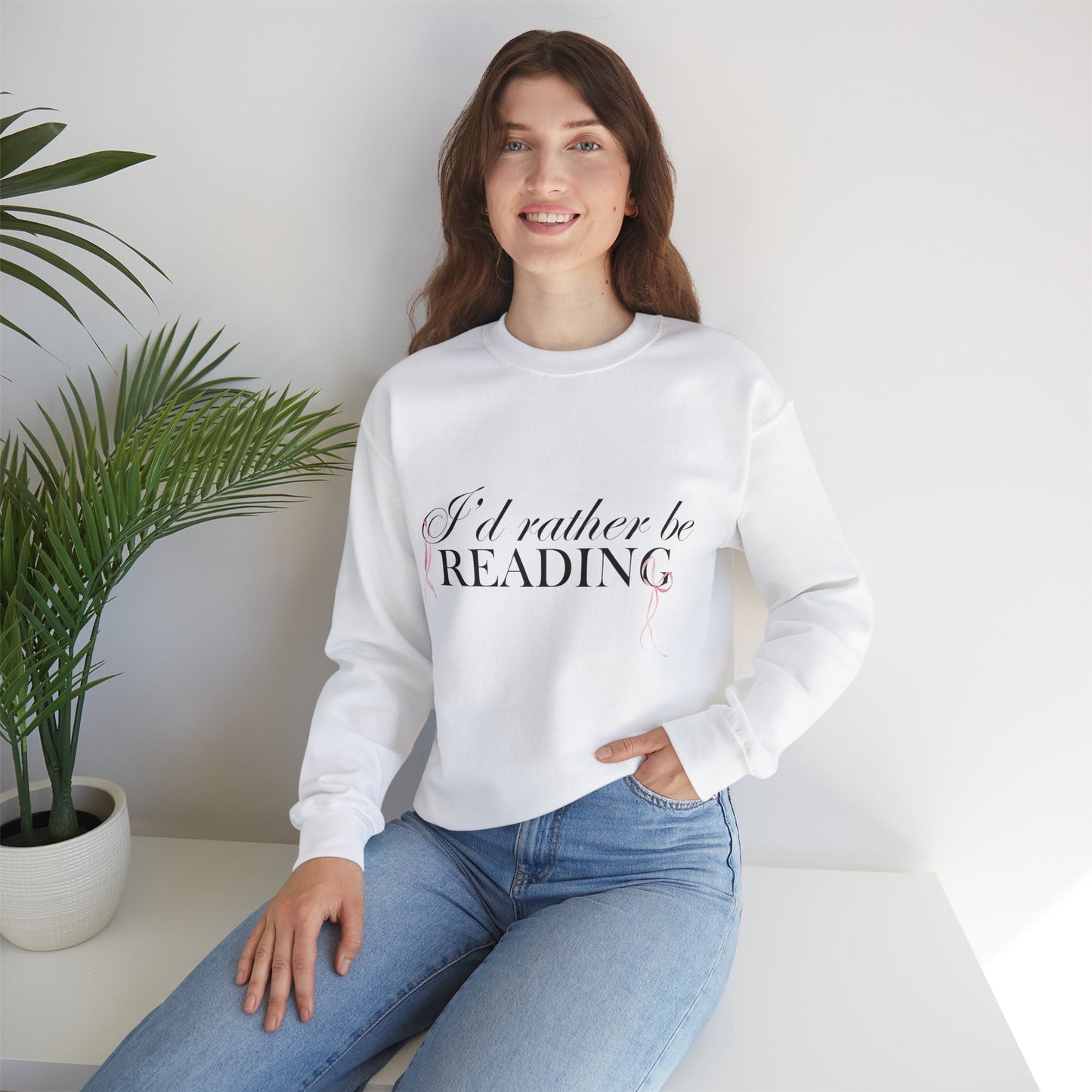 I’d Rather be Reading Crewneck Sweatshirt