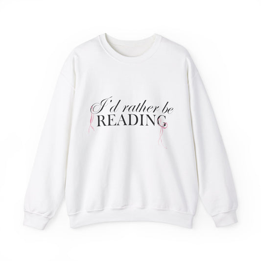 I’d Rather be Reading Crewneck Sweatshirt