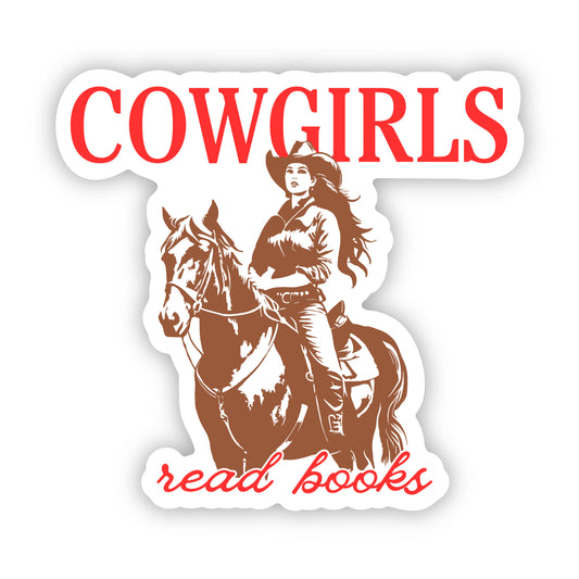 Cowgirls Read Sticker