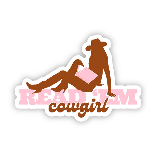 Read 'Em Cowgirl Sticker